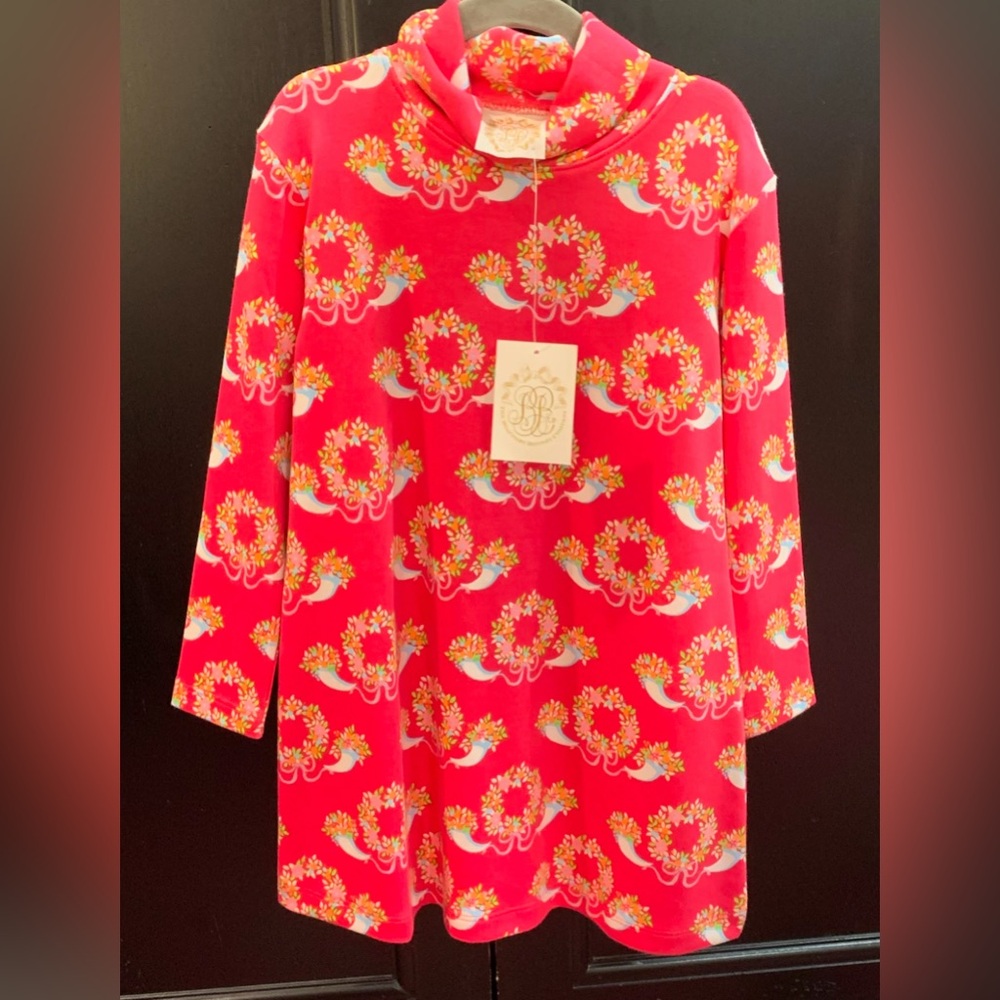 NWT Tatum’s Turtleneck Dress in Berries & Bows by The Beaufort Bonnet Company 5